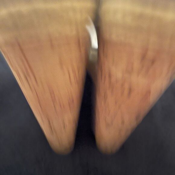 Steve Madden Daybreak blue multi espadrilles strappy high wedges cork, size 8 - Picture 5 of 10